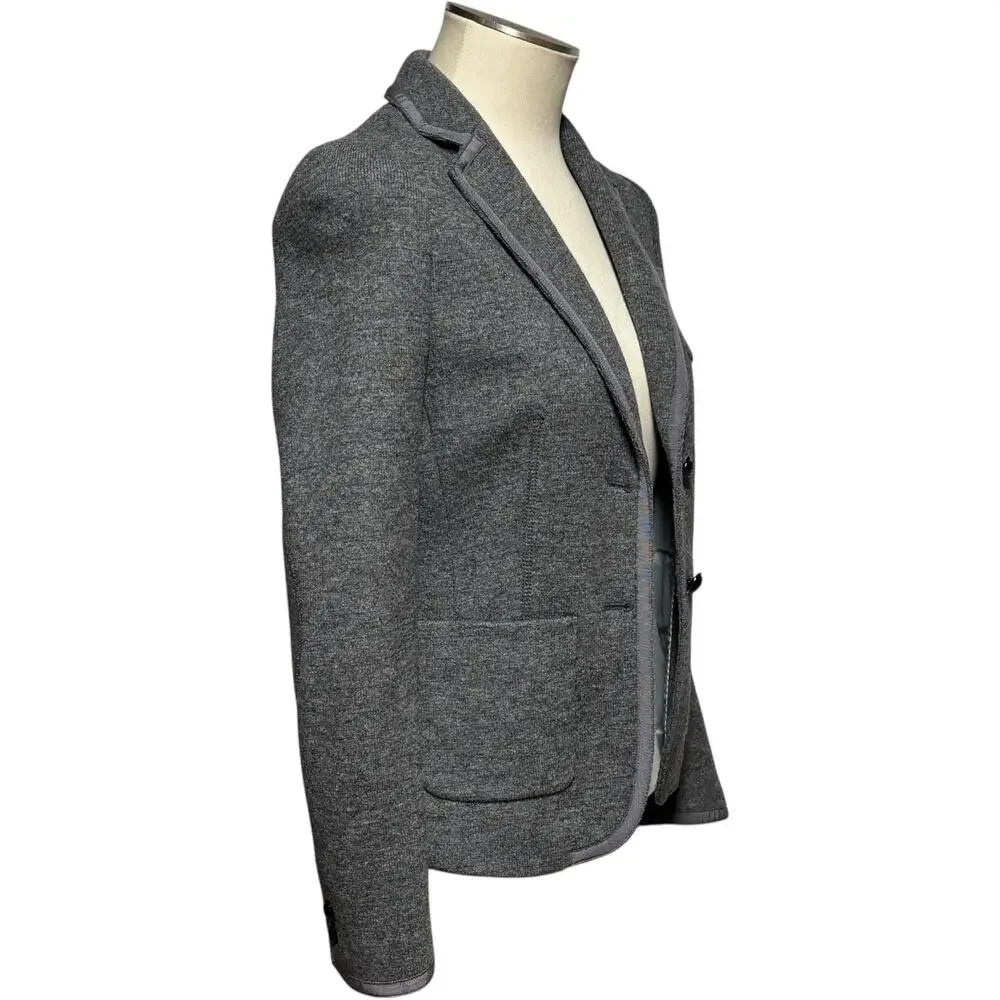 Banana Republic Italian Wool Blazer Jacket Gray 0